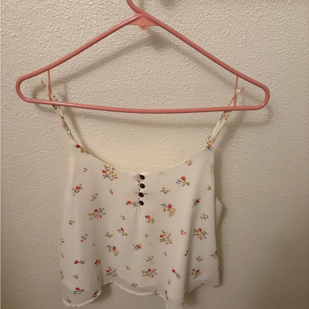 Cute floral flowy tank top